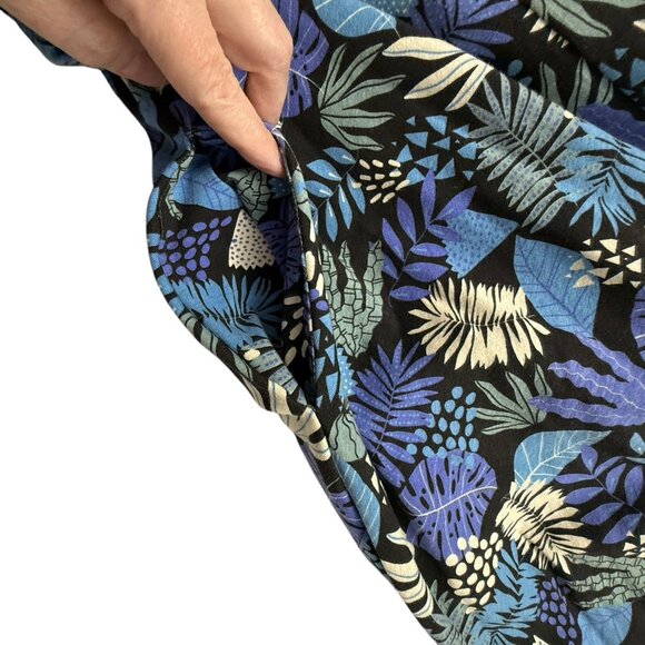 Nooworks Naomi Dress Women's Sz M Plant Life Midi Tank vacation resort Beach - Picture 3 of 10